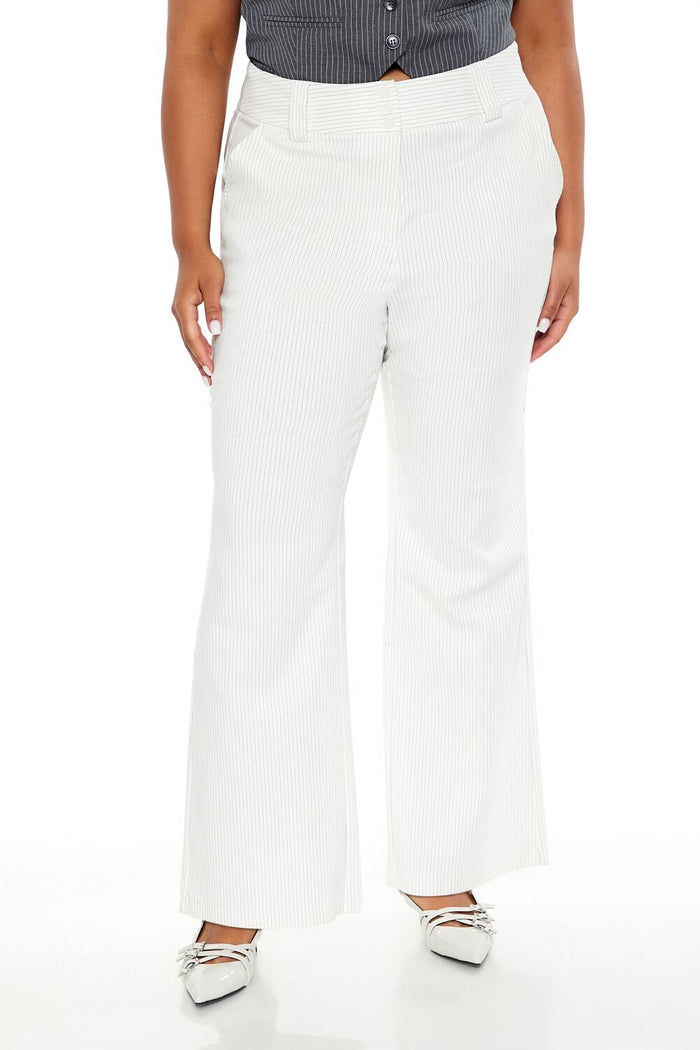 Plus Size High-Rise Trouser Pants