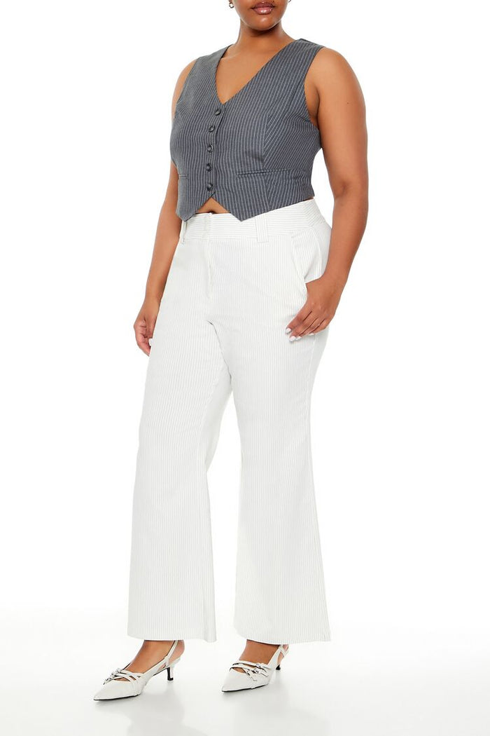 Plus Size High-Rise Trouser Pants