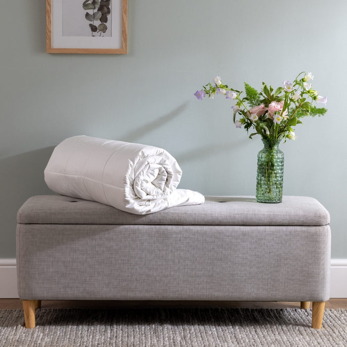 Pure Silk Duvets - cotton, temperature-regulating, bedroom detail | Soak and Sleep