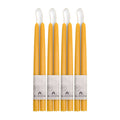 four pairs, eight candlesticks, bluecorn candles pure beeswax raw beeswax golden yellow taper candles