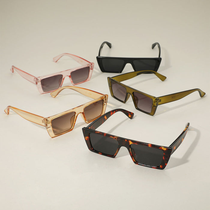 Retro Inspired Rectangle Sunglasses