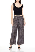 Rhinestone Mid-Rise Cargo Pants