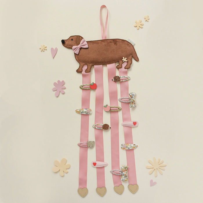 Rockahula - Clip Hanger - 4 Ribbon- Sausage Dog - Mabel & Fox