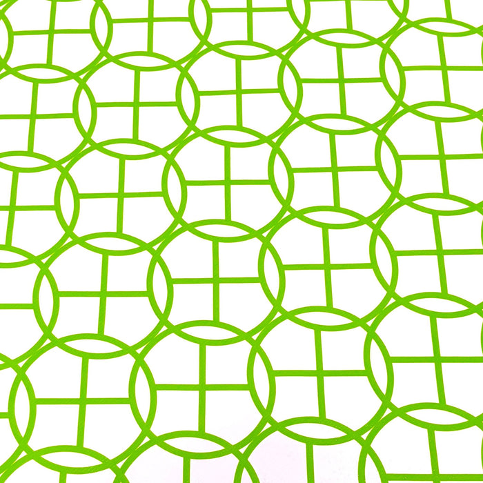 freckled sage equestrian chain lime green oilcloth swatch