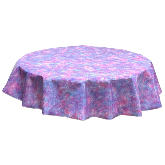 freckled sage round sponge paint pink oilcloth tablecloth