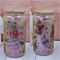 Run on Coffee Glass