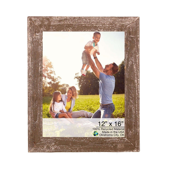 Rustic Farmhouse Brown Wood Frame | 12"x16"
