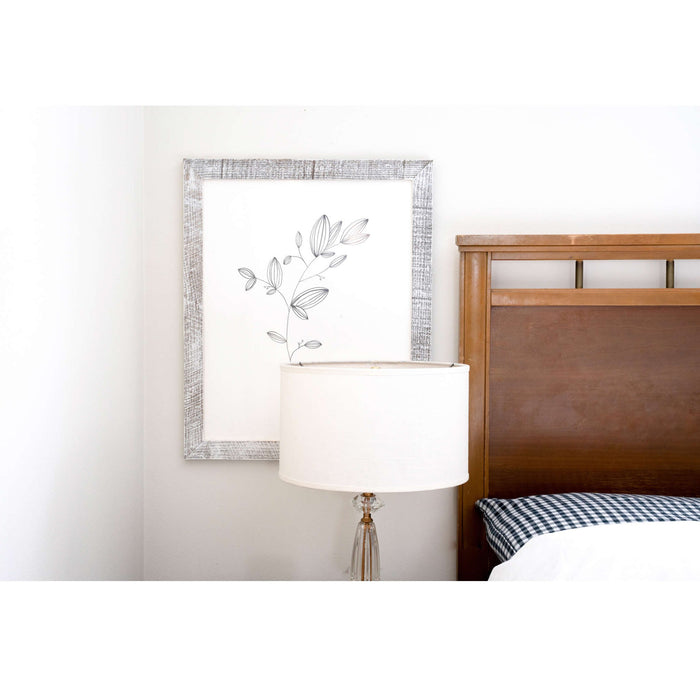 Rustic Farmhouse White-Wash Wood Frame | 12"x18"