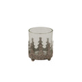 Rustic Glass Candle Holder