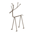 Rustic Metal Reindeer On Stand