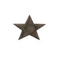 Rustic Metal Star Tealight With Glass Votive