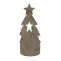 Rustic Metal Tree Candle Holder With Stars