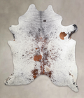Salt and Pepper Brown Cowhide Rug #A25276
