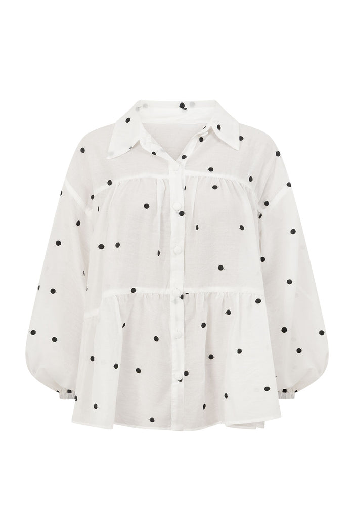 SAMPLE-Huxley Top - Coconut Speck