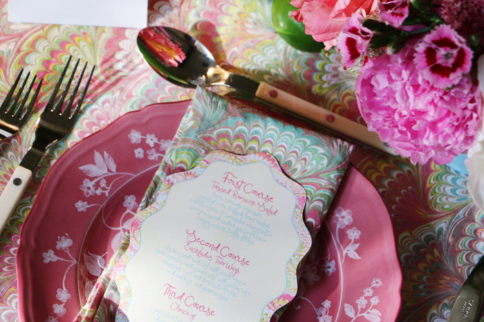Scalloped Menu Cards