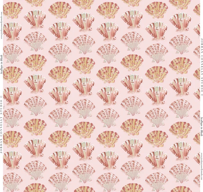 Scallops in Blush- Fabric