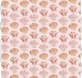 Scallops in Blush Wallpaper