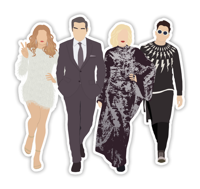 Schitt's Creek Rose Family Sticker