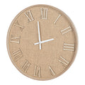 Serenity Hessian Woven Wall Clock 50cm