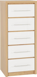 Seville-narrow-chest-drawers-white