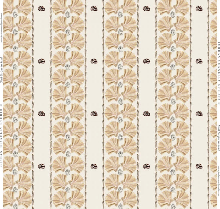 Shell Stripe in Sand- Fabric