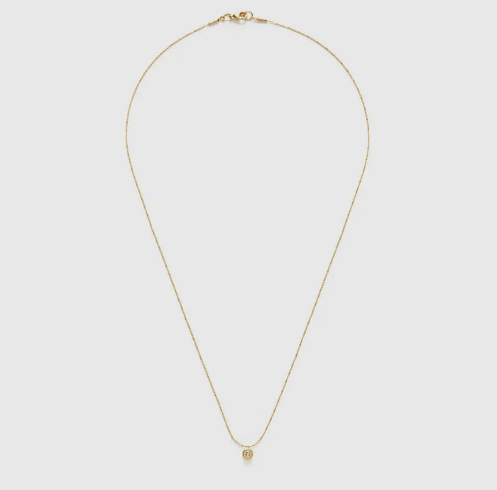 Single Crystal Pendant Necklace