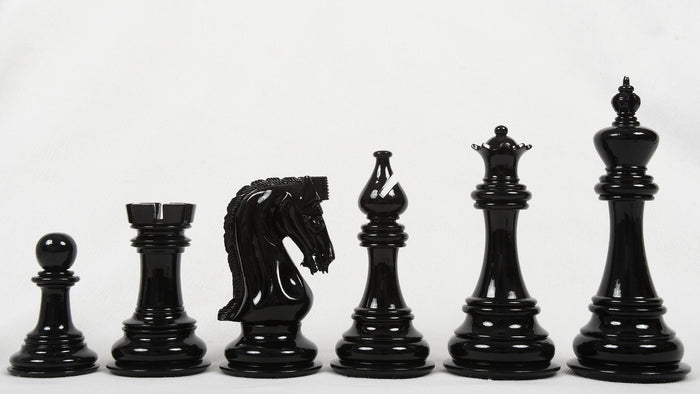 Slightly Imperfect The Staunton Series Chess Pieces in Painted Wood & Painted Boxwood - 4.5" King