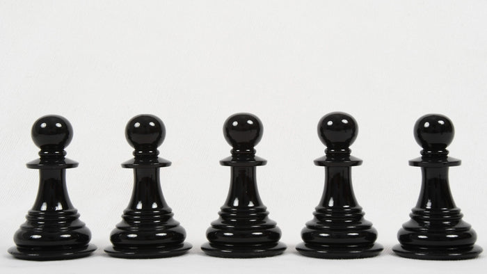 Slightly Imperfect The Staunton Series Chess Pieces in Painted Wood & Painted Boxwood - 4.5" King