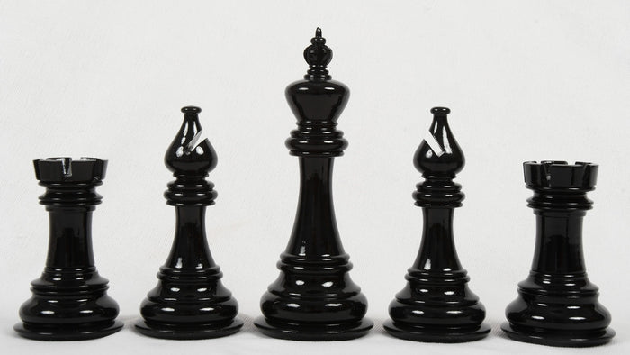 Slightly Imperfect The Staunton Series Chess Pieces in Painted Wood & Painted Boxwood - 4.5" King
