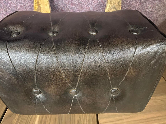 Small Button Detailed Pommel Horse Stool