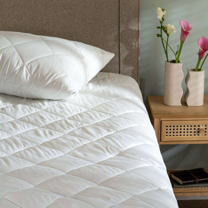 Soft Touch Mattress Protectors bedroom detail | Soak and Sleep