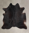 Solid Black Cowhide Rug #A25097