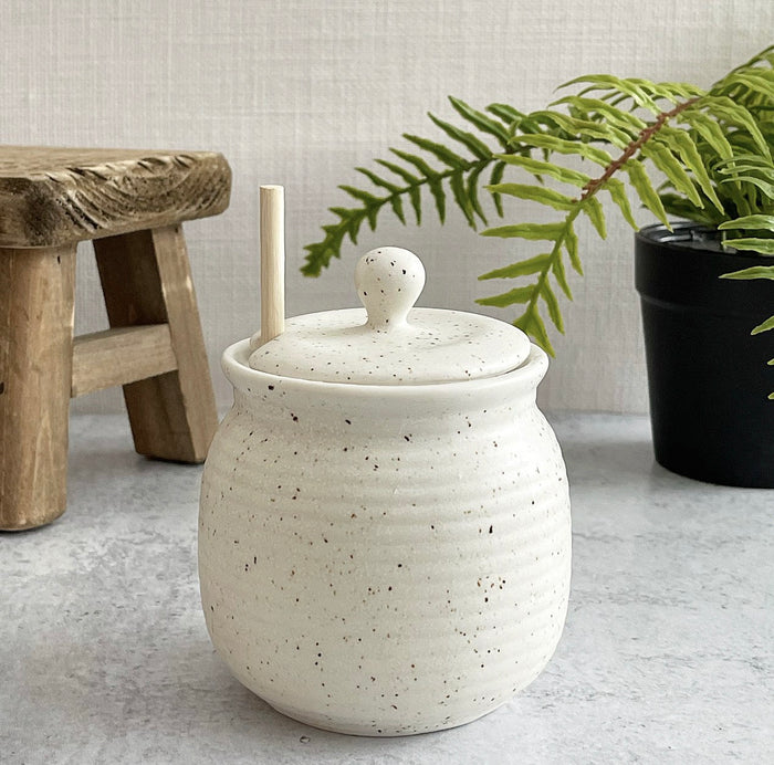 Speckled Honey Pot
