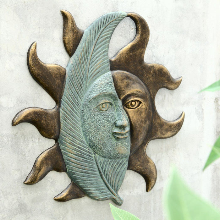SPI Garden Leaf & Sunface Wall Hanging Wall Art SPI