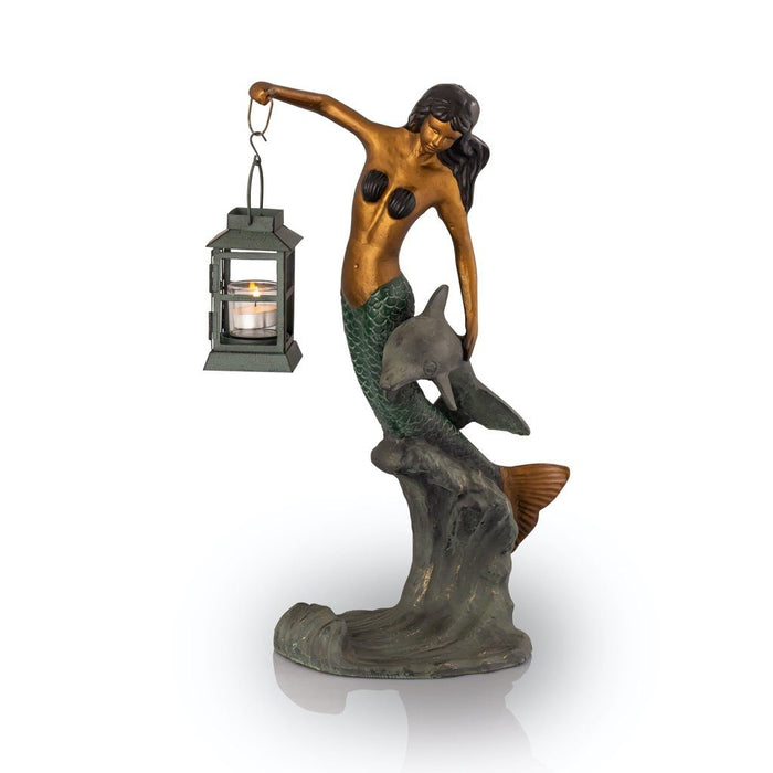 SPI Garden Mermaid Lantern Sculpture Sculptures SPI