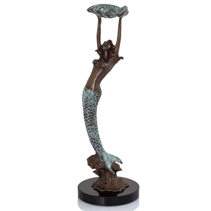 SPI Home Mermaid With Tray Sculptures SPI