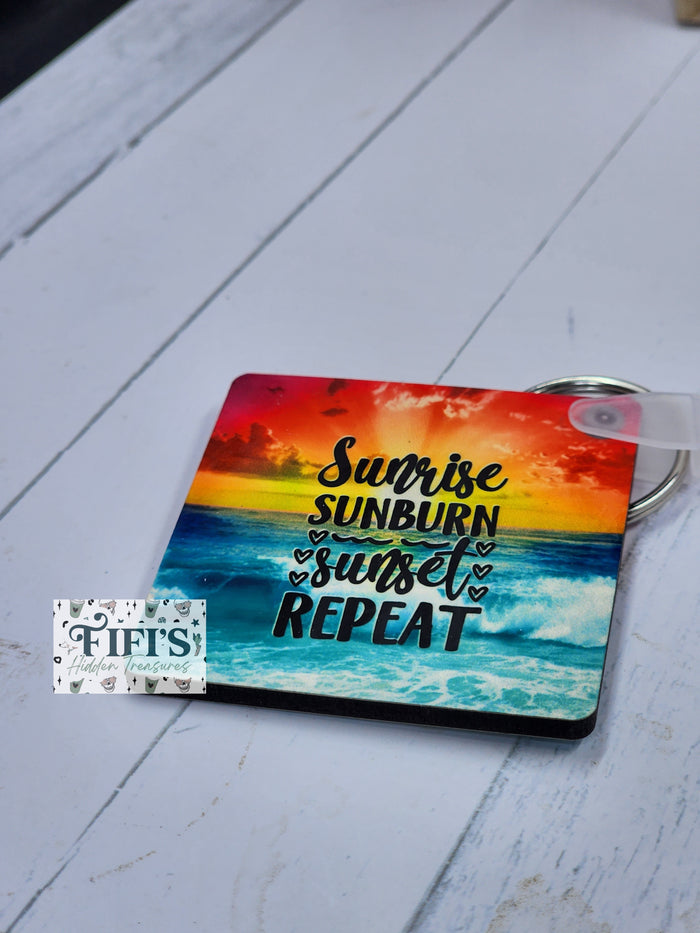 Sunrise Sunburn Keychain