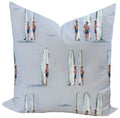 Surfers for Charlie in Sea Custom Pillow