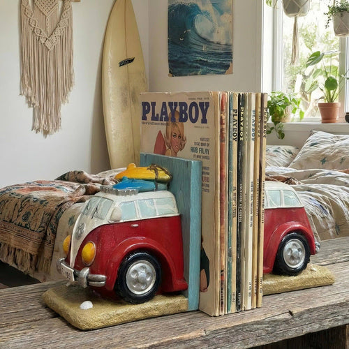 'Surfs Up' Campervan Bookends