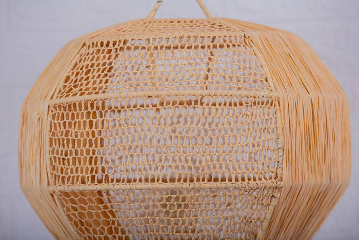 Suspension boule en raphia - Africancreates