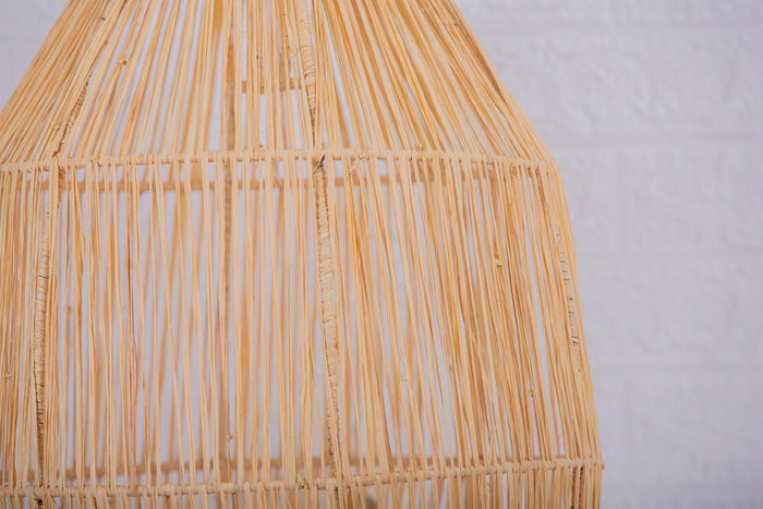 Suspension cloche en raphia Abat-jour H60 cm - Africancreates