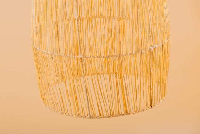 Suspension cloche en raphia Abat-jour H60 cm - Africancreates