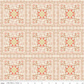 Table Runners & Placemats - Wild Rose Bandanas Cream Cotton