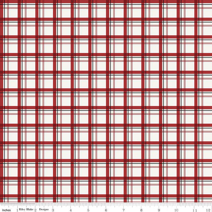 Woodsman Plaid Cream Cotton Fabric