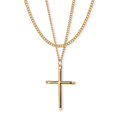 The Cross Essentials Bundle - Gold featuring a polished gold cross pendant on a matching gold chain necklace, showcasing bold design and premium men's jewelry from Ralph Christian.