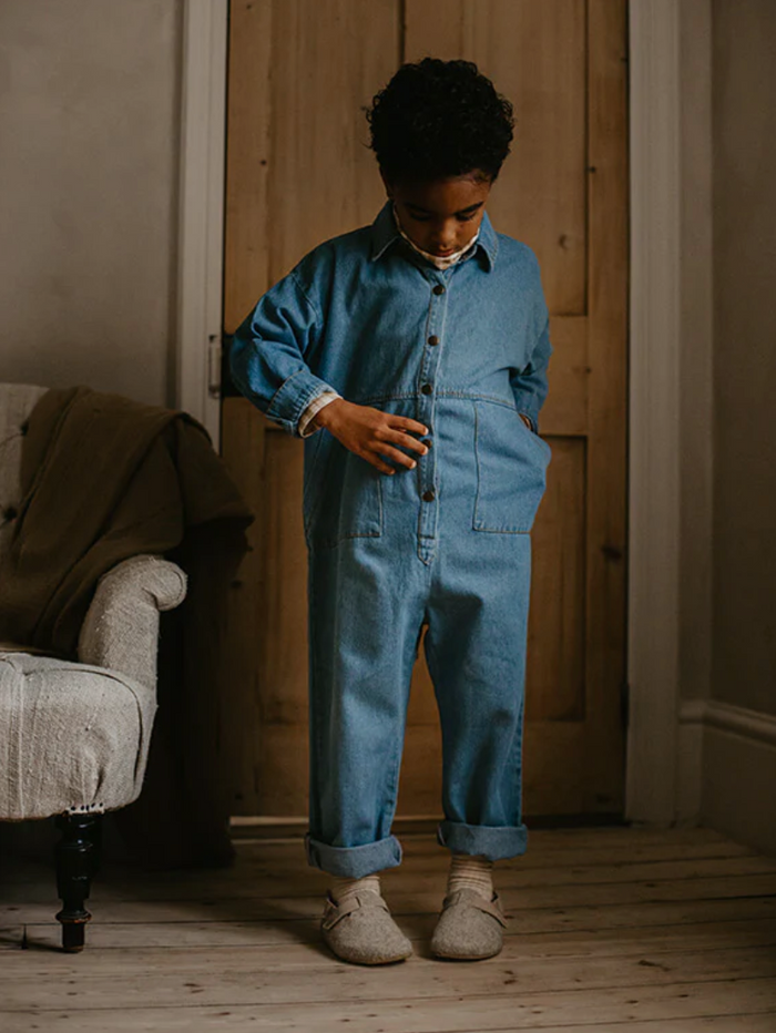 The Denim Boiler Suit （12-18M Only)