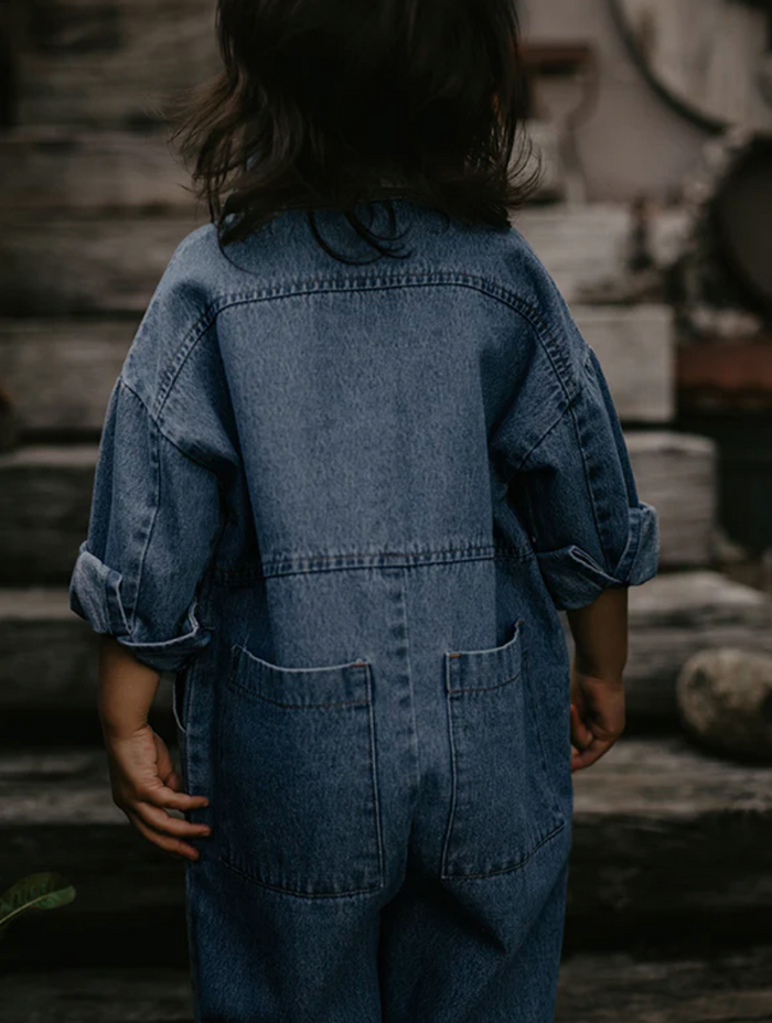 The Denim Boiler Suit （12-18M Only)