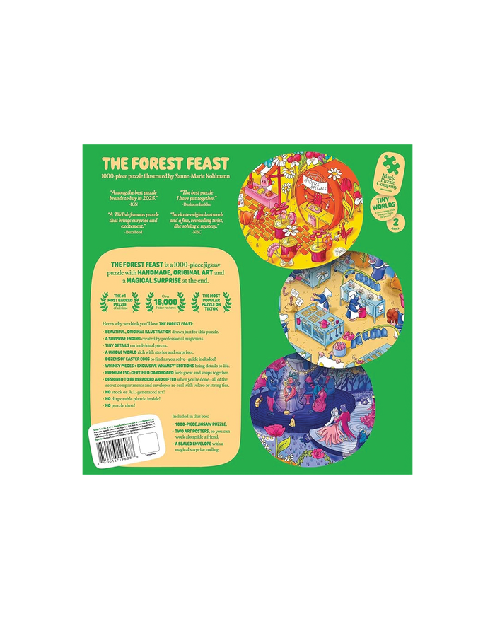 The Forest Feast - 1,000-Piece Magic Jigsaw Puzzle