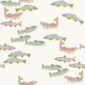 Tight Lines in Cream Wallpaper