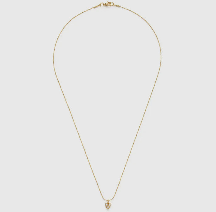 Tiny Triple Crystal Necklace